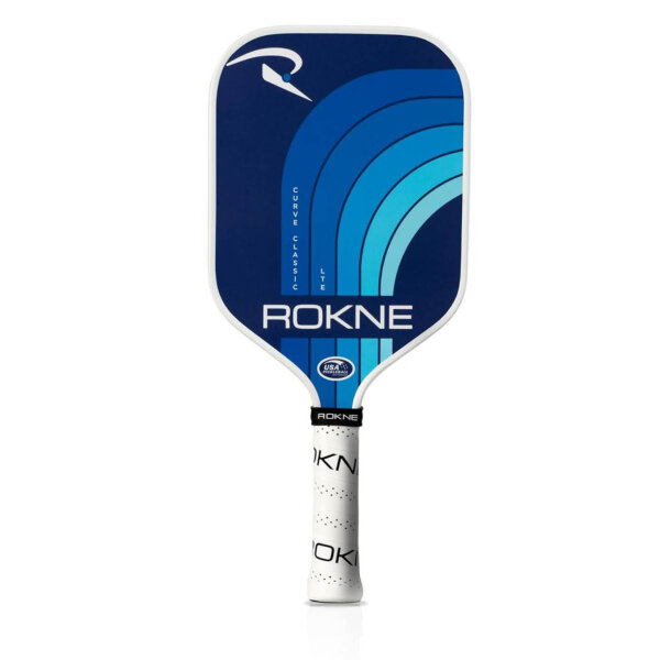 ROKNE Curve Classic LTE Pickleball Paddle, Fiberglass, Lightweight Design, ProGrit Texture, 213 g, USAPA Approved