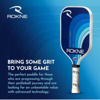 ROKNE Curve Classic LTE Pickleball Paddle, Fiberglass, Lightweight Design, ProGrit Texture, 213 g, USAPA Approved