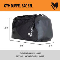 Lamaki Sports Bag 32L, Foldable Travel Bag, Gym Bag for Men and Women, Versatile and Practical