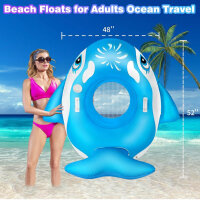 DeeprBlu Inflatable Air Mattress Floating Chair with Cup Holder, Large Mattress for Adults, Ideal for Pool and Water