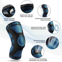 NEENCA Knee Brace, Gel Pads, Stabilizers, Medical Grade, for Running, Meniscus Tears, Arthritis