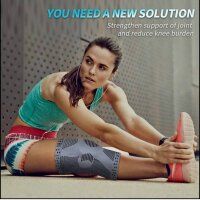 NEENCA Knee Support XL, Knee Brace, with Patella Gel Pads, Spring Side Stabilizers, for Joint Pain Relief, Meniscus Tear, Arthritis