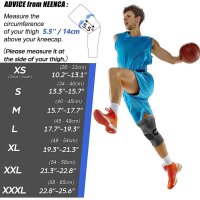 NEENCA Knee Support XL, Knee Brace, with Patella Gel Pads, Spring Side Stabilizers, for Joint Pain Relief, Meniscus Tear, Arthritis