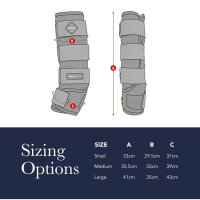 LeMieux ProIce Freeze Therapy, horse boots, protective equipment, effective cooling, large size, ideal for training and recovery.