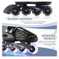 Wheelive Adjustable Inline Skates, Roller Skates, Full Light Wheels, Ideal for Kids and Adults, Men and Women.
