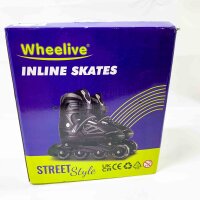 Wheelive Adjustable Inline Skates, Roller Skates, Full Light Wheels, Ideal for Kids and Adults, Men and Women.