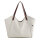 LOSMILE womens handbag hobo shopper beige, versatile, durable, ideal for the beach and everyday use.