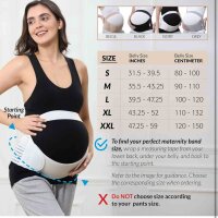 NEOtech Care Bauchgurt XL Schwangerschaftsgurt - stützt Taille, Rücken & Bauch, Elfenbein