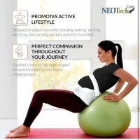 NEOtech Care Bauchgurt XL Schwangerschaftsgurt - stützt Taille, Rücken & Bauch, Elfenbein