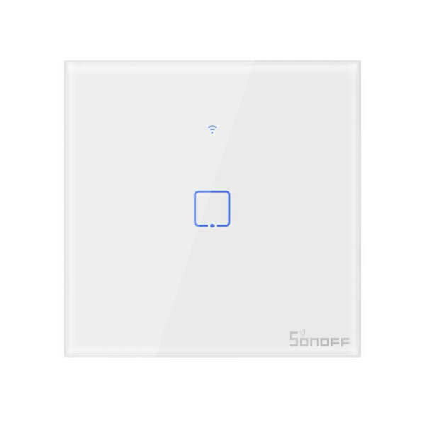 SONOFF T1EU1C, 1-Kanal, WLAN-Wandlichtschalter, kompatibel mit Alexa und Google Home, ideal für Automatisierung.