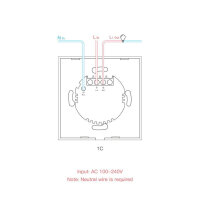SONOFF T1EU1C, 1-Kanal, WLAN-Wandlichtschalter, kompatibel mit Alexa und Google Home, ideal für Automatisierung.
