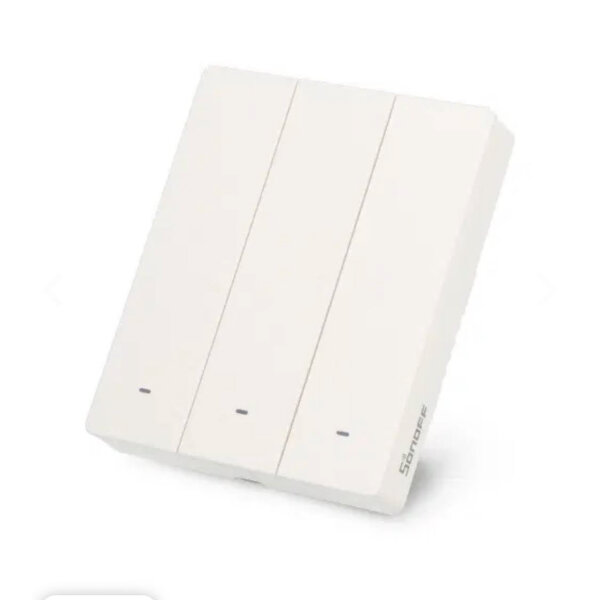 SONOFF M5 Smart Wandschalter, 3 Gang, WiFi Lichtschalter, Timing, Sprachsteuerung, kompatibel mit Matter, Alexa, Google Home, Neutralleiter erforderlich