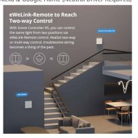 SONOFF Smart WLAN Wandschalter M5, 3 Gang, WiFi Lichtschalter, Timing, Sprachsteuerung, kompatibel mit Matter, Alexa, Google Home