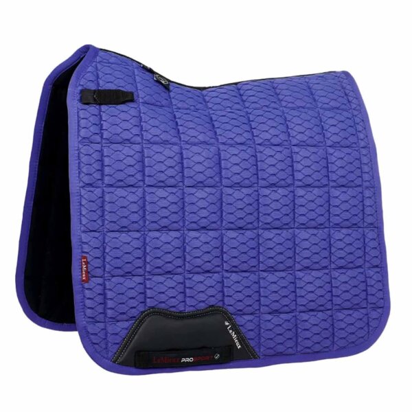 LeMieux Saddle Pad Carbon Mesh Air Dressage, Dressage Full/WB, breathable, blue