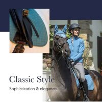 LeMieux Saddle Pad Carbon Mesh Air Dressage, Dressage Full/WB, breathable, blue