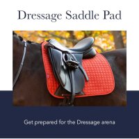 LeMieux Saddle Pad Carbon Mesh Air Dressage, Dressage Full/WB, breathable, blue