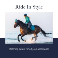 LeMieux Saddle Pad Carbon Mesh Air Dressage, Dressage Full/WB, breathable, blue