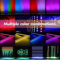 UKing LED Wall Wash 24x3W RGB Bar Musiksteuerung DMX512 Strobe Licht für DJ Disco Home Party 1 PC
