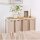 Blumtal Laundry Collector 4 Compartments Cream Laundry Basket with Shelf Bamboo Look Metal Frame White Laundry Separator 4 Compartments