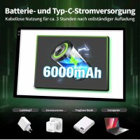 elice Wiederaufladbare A1 Leuchttisch, 6000mAh,...