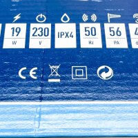 Vent Systems RETIS WR125, Ø 125 mm, Abluftventilator, leise, energiesparend, kompakt, einfache Installation