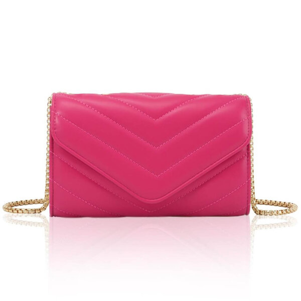 Jywmsc Damen PU Leder Handtasche Clutch Stylisch Gesteppte Crossbody-Umhängetasche