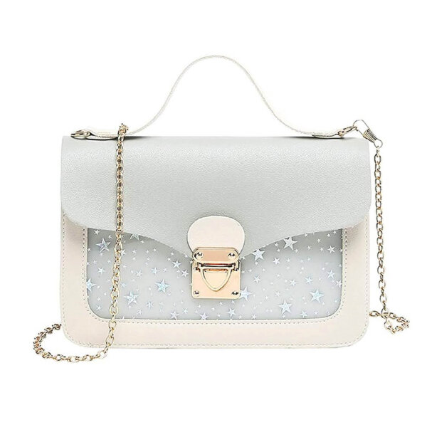 Princess grey shoulder bag with star, fashionable shoulder bag, perfect gift idea for little girls for birthdays and Christmas