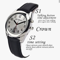 QIATKWH German-speaking watch, sun-pattern dial, silver...
