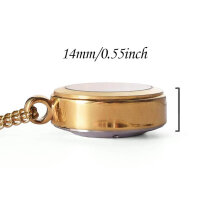 QIATKWH Deutsch sprechende Uhr, minimalistische Taschenuhr, gold, stilvolles Design, klare Ansage der Uhrzeit.