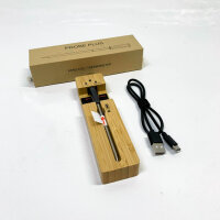 Fyenkfar Fleischthermometer, kabellos, Bluetooth 5.2, 190 Stunden Akkulaufzeit, ideal für Öfen, Grillgeräte, Slow Cooking