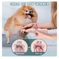 Paw trimmer for dogs, electric pet hair clipper, for paws, eyes, ears, face, 2 AA batteries required