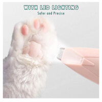 Paw trimmer for dogs, electric pet hair clipper, for paws, eyes, ears, face, 2 AA batteries required