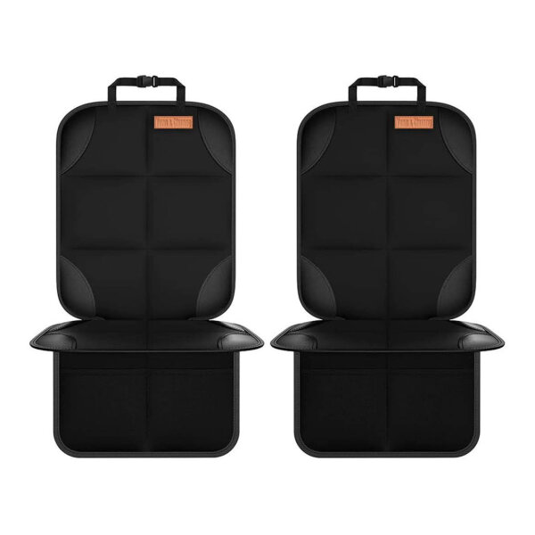 Yuan & Chuang 2 Pack Child Car Seat Mat, Non-Slip, Thick Padding, for Baby and Pet