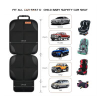 Yuan & Chuang 2 Pack Child Car Seat Mat, Non-Slip,...