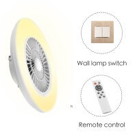 BKZO 60CM Deckenventilator mit LED, 24 Geschwindigkeiten, dimmbar, 3000-5500 K, ideal für Wohnräume und Büros.