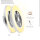 BKZO LED Ceiling Light, Ceiling Fan, 24 Speeds Dimmable, 3000-5500K, Silver Frame, for Living Room, Bedroom, Office.