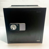 Genie Hand Wall Electronic Safe, Medium Safe Wardrobe, Combination Code, Key, B-Class Lock, Anti-Bounce System, Money Protection