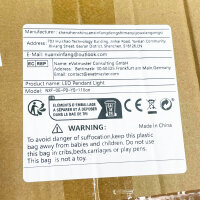 Mikeru 110CM LED Pendelleuchte silbergrau, dimmbar 3000K/4500K/6500K, Memory-Funktion, ideal für Kücheninseln