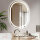 Sanitemodar LED bathroom mirror 60x80cm, oval, with tricolor lights, anti-fog, touch switch