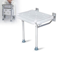 PEALOV Duschsitz Klappbar, Faltbarer Badehocker, Aluminiumlegierung, Anti-Rutsch, für ältere Menschen, platzsparend