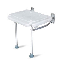 PEALOV Duschsitz Klappbar, Faltbarer Badehocker, Aluminiumlegierung, Anti-Rutsch, für ältere Menschen, platzsparend