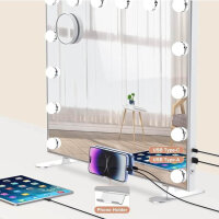 AddColor Hollywood Mirror, 60x18x52.3 cm, wall mirror, 14 LEDs, USB port, 3 lighting modes