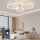 KSIBNW LED Ceiling Light 36W Dimmable Modern 4 Rings White Remote Control APP Control 2700K-6500K for Living Room Bedroom