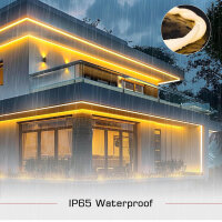 KSIBNW LED Strip 230V, Neon LED Strip 20M, IP65 waterproof, 320° glow, flexible for indoor and outdoor use, ideal for decoration and parties.