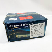 KSIBNW LED Strip 230V, Neon LED Strip 20M, IP65 waterproof, 320° glow, flexible for indoor and outdoor use, ideal for decoration and parties.