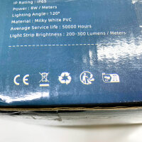 KSIBNW LED Strip 230V, Neon LED Strip 20M, IP65 waterproof, 320° glow, flexible for indoor and outdoor use, ideal for decoration and parties.