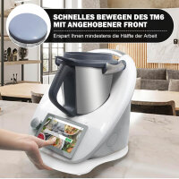 Gleitbrett Acryl, TM6, Zubehör, schnelles Bewegen für Thermomix, rutschfeste Unterlage, Weiß