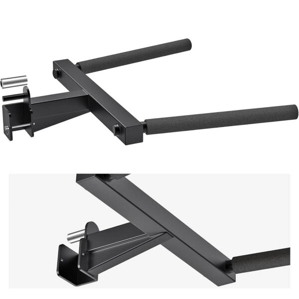 Kipika Y-förmige Dip-Stange, 5,1x5,1 cm, Heavy Duty, für Power Cage, 2,5 cm Loch, ideal für Home Gym und Krafttraining