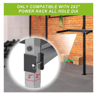 Kipika Y-förmige Dip-Stange, 5,1x5,1 cm, Heavy Duty, für Power Cage, 2,5 cm Loch, ideal für Home Gym und Krafttraining