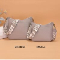 YISUOHOOM Womens Small Handbag Gray Shoulder Bag Crossbody with Multiple Compartments